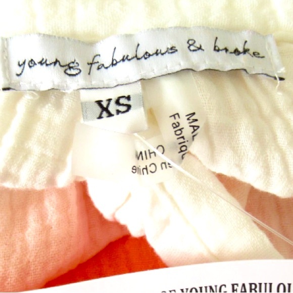 Young Fabulous & Broke Ombre Gauze Boho Top XS (oversized) NWT - Picture 5 of 6